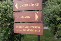 AHŞAP YÖNLENDİRME YILDIZ PARKI BEŞİKTAŞ